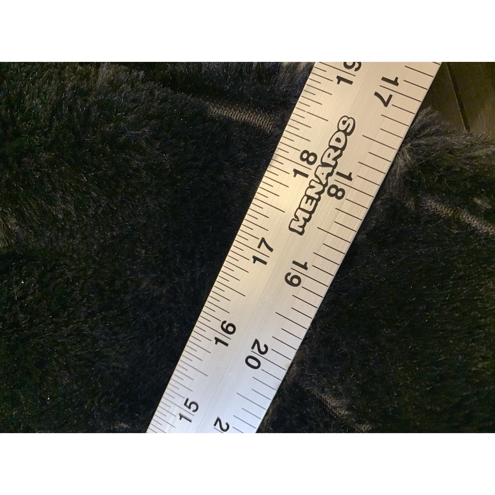 Victoria Secret Large Black Faux Fur Fuzzy Tote Bag MSRP $58 Women's - Picture 11 of 12
